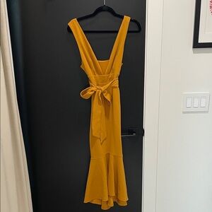 Selfie Leslie size small Mustard Yellow Sleeveless Dress